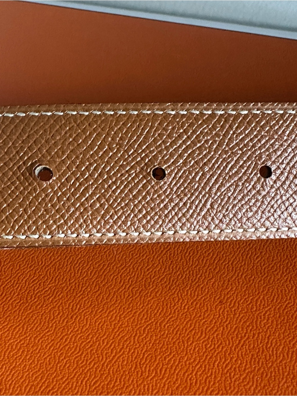 Hermès Constance H Belt 32mm Reversible Black Gold Size 65 Vintage - Picture 10 of 16